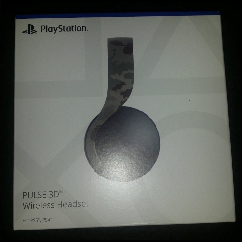 PlayStation 5 Pulse 3D Wireless Headset Camo Gray Brand New Sealed